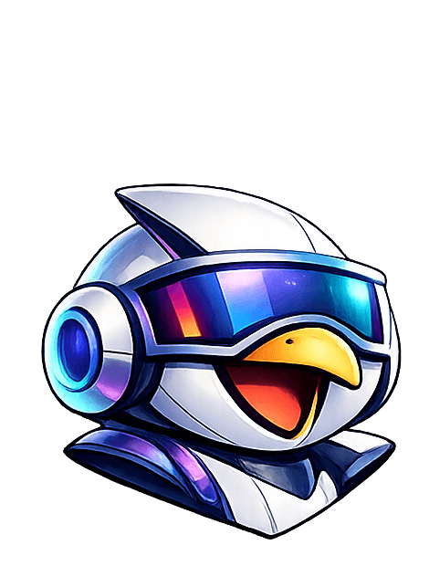 Mascot head-bust pose