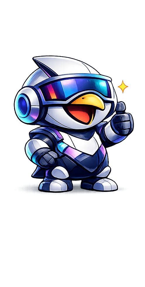 Corbsy mascot giving a thumbs-up.